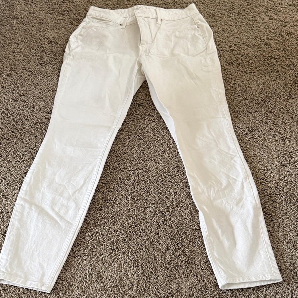 White House Black Market Women's Crisp White Skinny Jeans